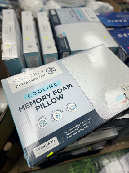 Serenity by Tempur-Pedic Cooling Memory Foam Pillow - Retail $35