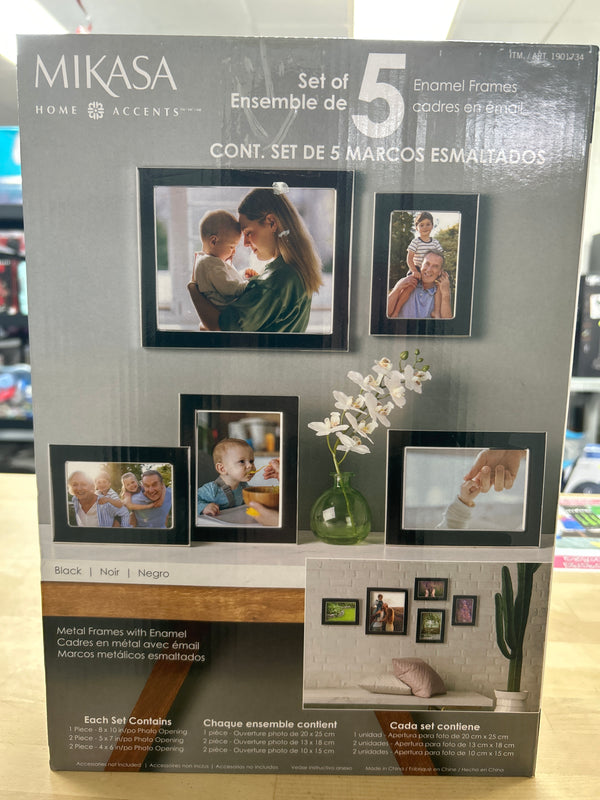 Mikasa Enamel Picture Frames, Set of 5
