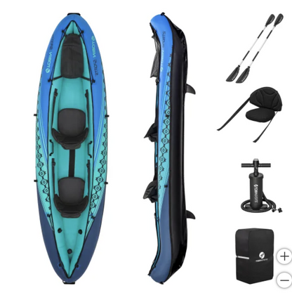 Tobin Sports Wavebreak Inflatable 2-person Kayak - Retail $220