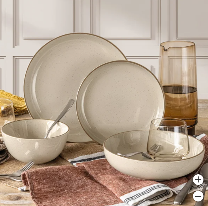 Over&back Options 16-piece Dinnerware Set