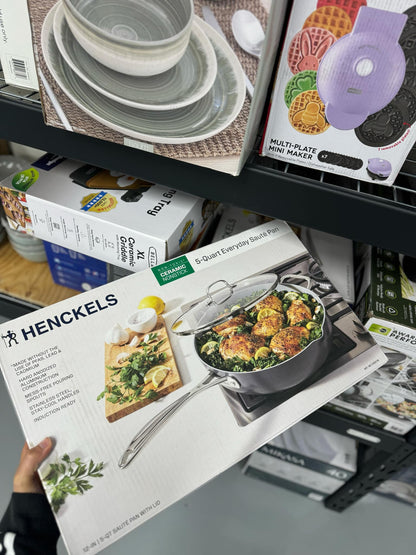 NEW - Henckels Ceramic Nonstick 5-Quart Everyday Sauté Pan - Retail $32